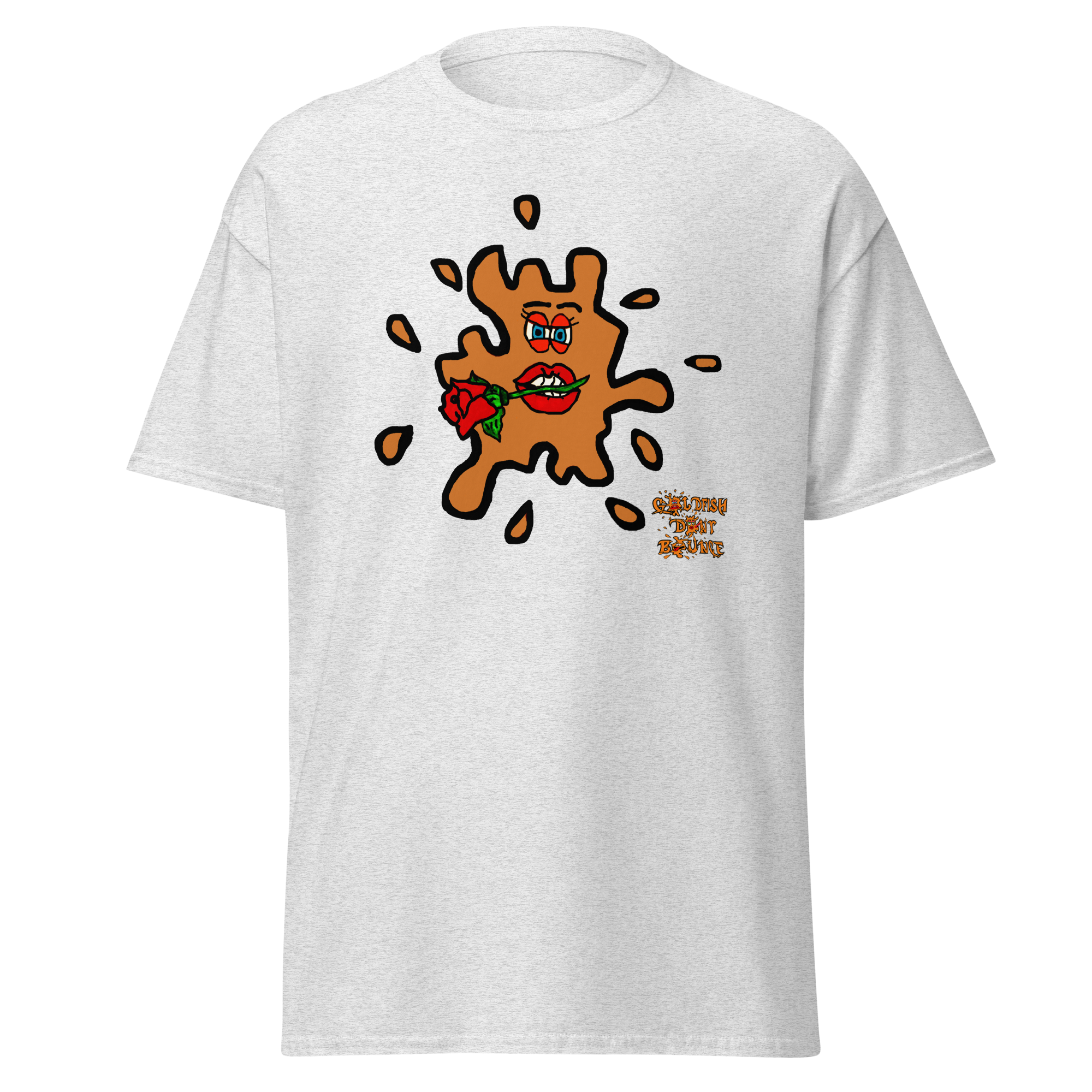 Goldfish Don't Bounce "Valentino Fish" Unisex Classic T-shirt - Image 15