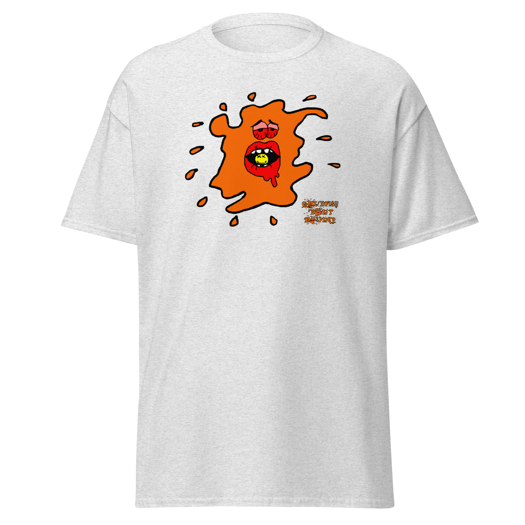 Goldfish Don't Bounce "Ebeneezer Fish" Unisex Classic T-Shirt - Image 15