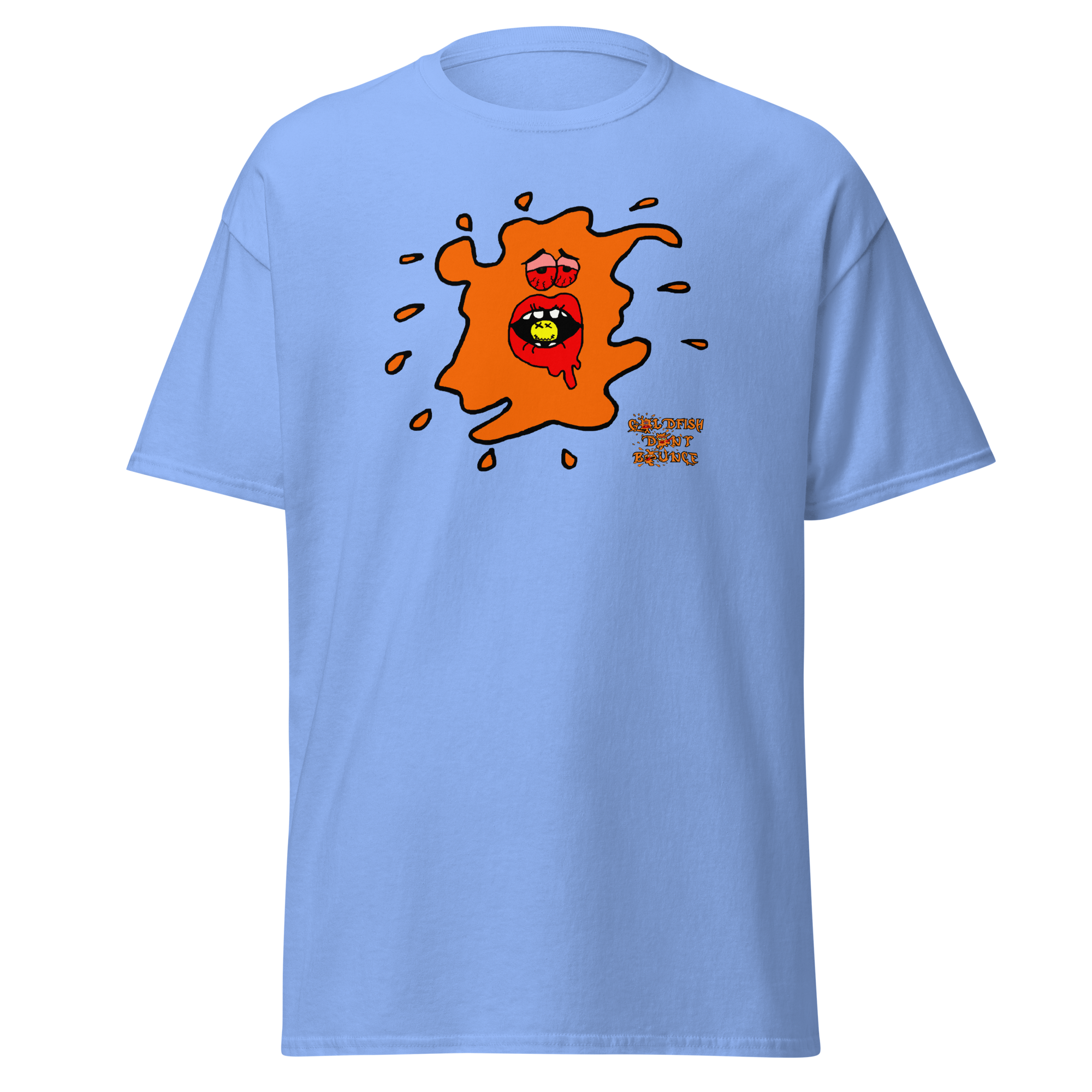 Goldfish Don't Bounce "Ebeneezer Fish" Unisex Classic T-Shirt - Image 10