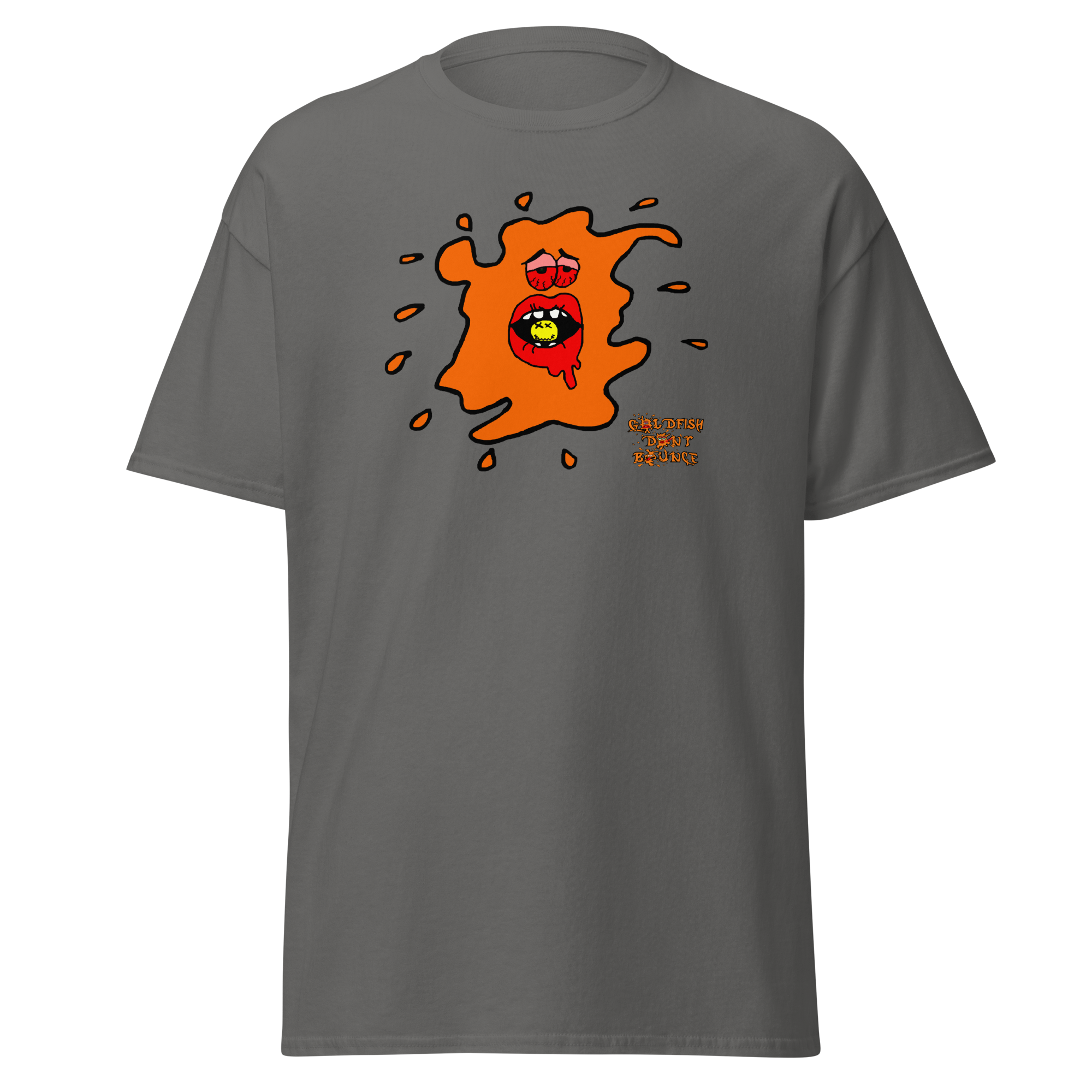 Goldfish Don't Bounce "Ebeneezer Fish" Unisex Classic T-Shirt - Image 8