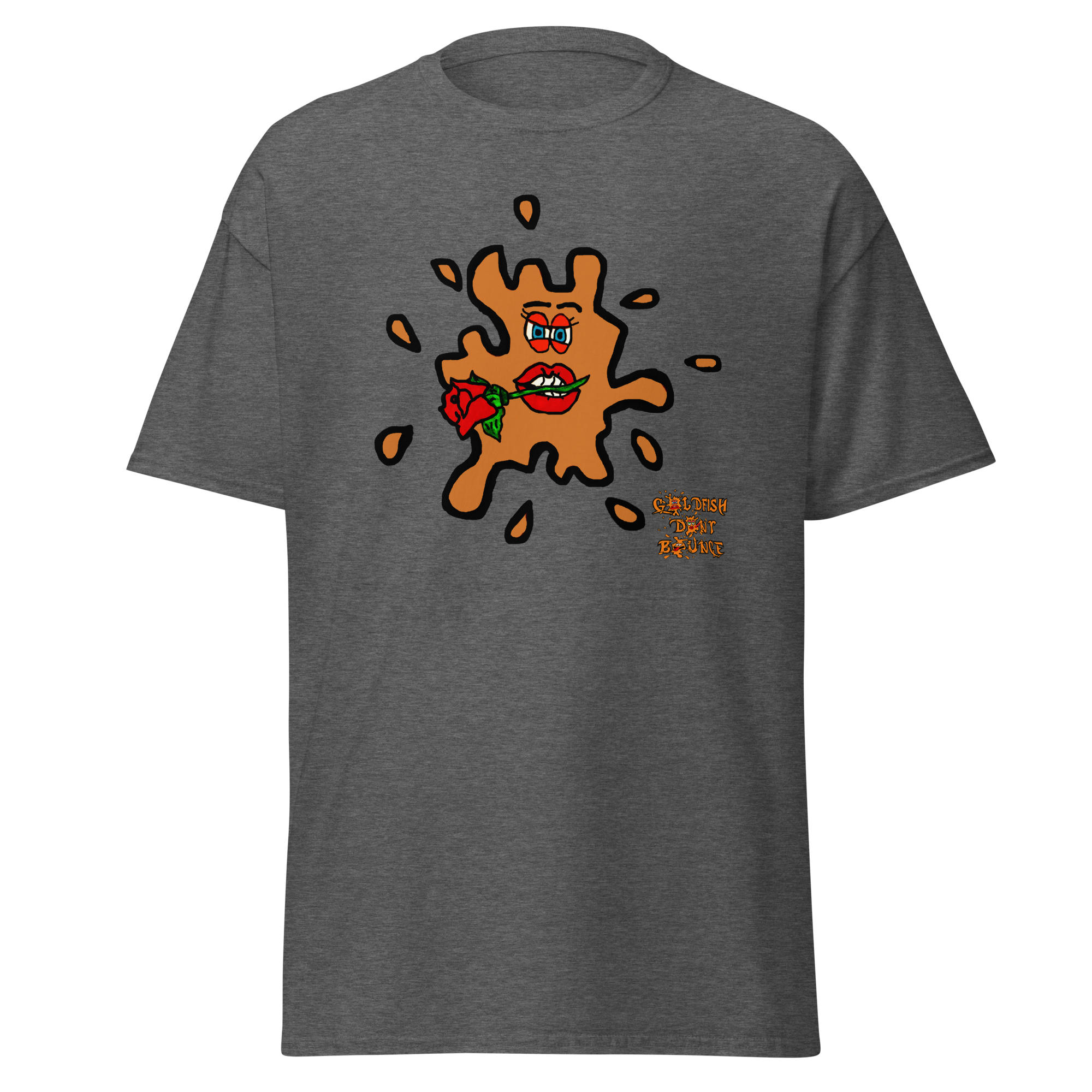 Goldfish Don't Bounce "Valentino Fish" Unisex Classic T-shirt - Image 7
