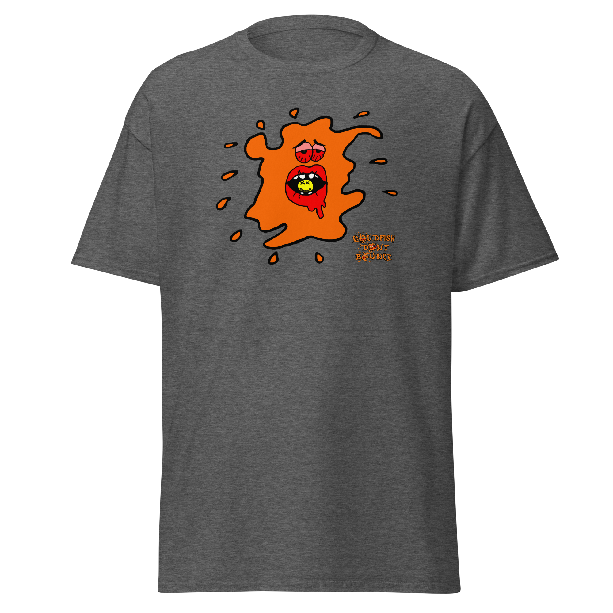 Goldfish Don't Bounce "Ebeneezer Fish" Unisex Classic T-Shirt - Image 7