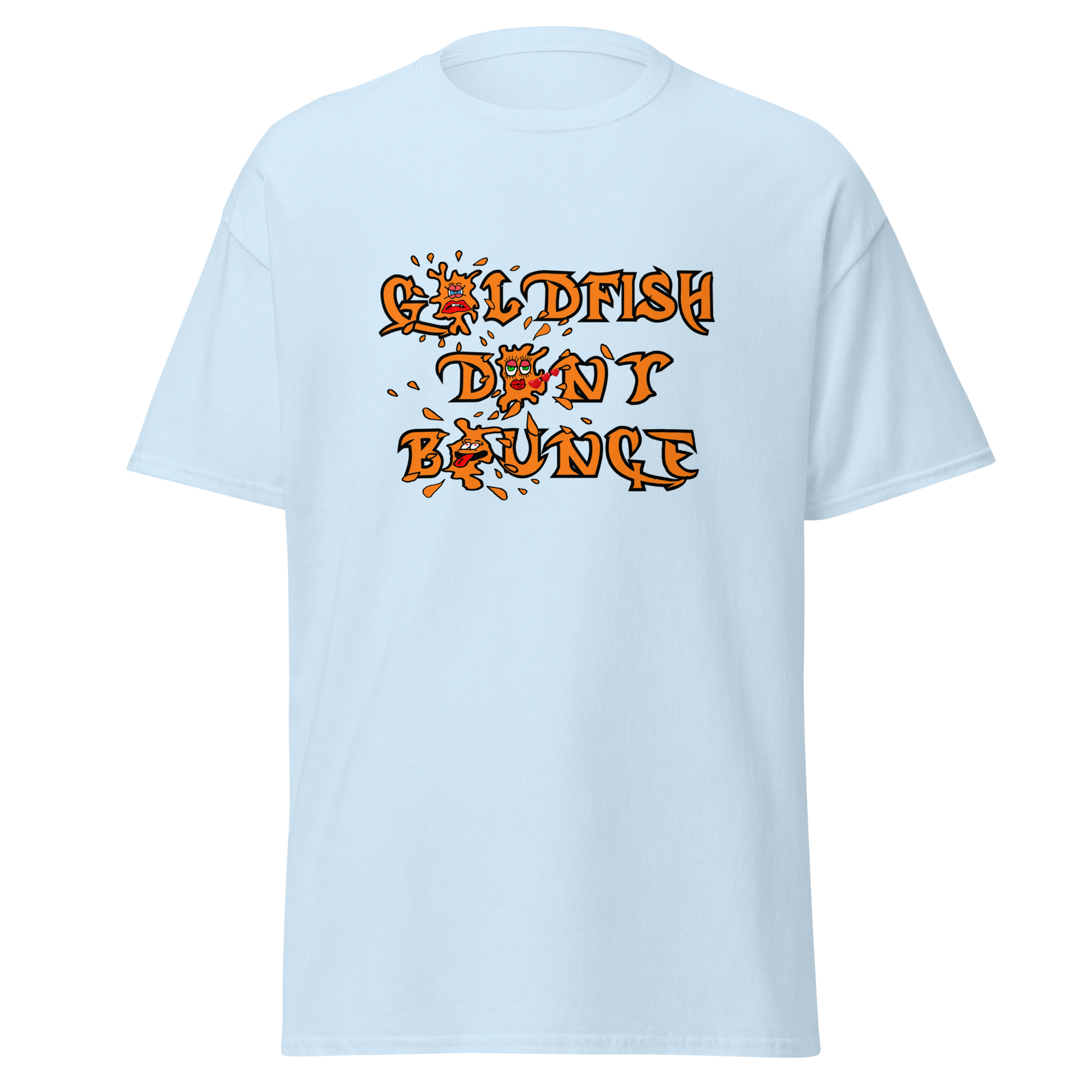 Goldfish Don't Bounce Logo Unisex Classic T-Shirt - Image 14