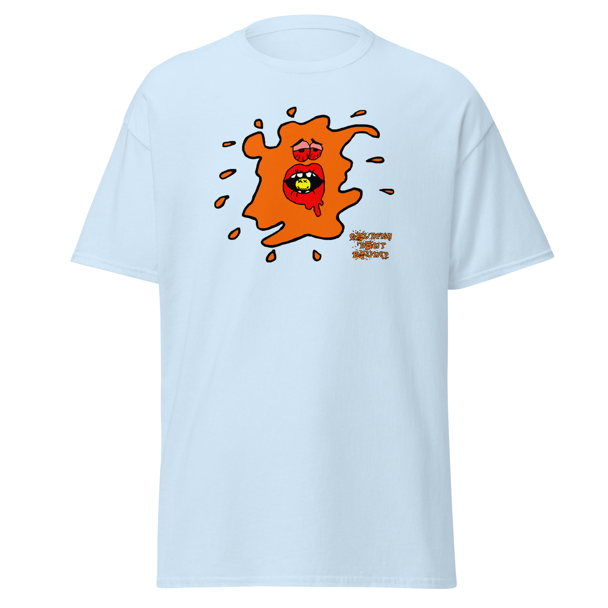Goldfish Don't Bounce "Ebeneezer Fish" Unisex Classic T-Shirt - Image 14