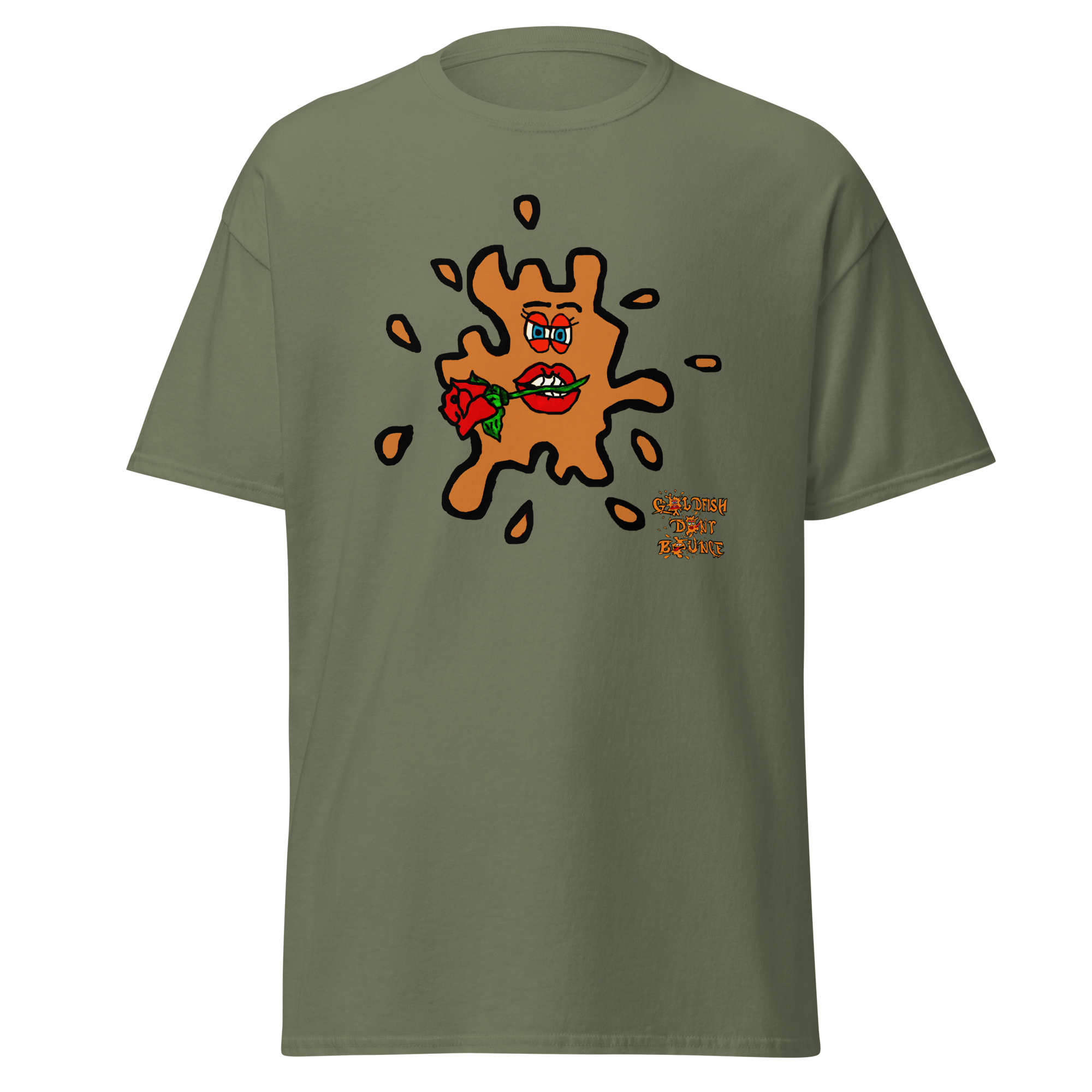 Goldfish Don't Bounce "Valentino Fish" Unisex Classic T-shirt - Image 9