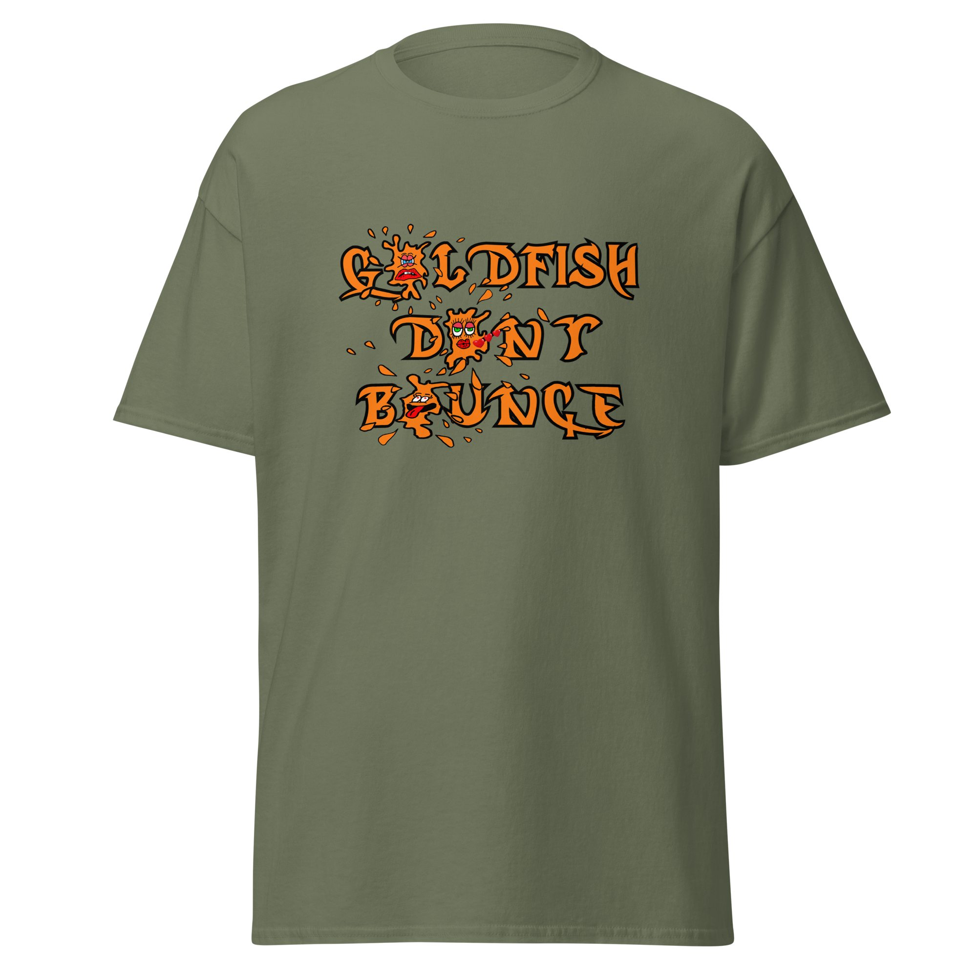 Goldfish Don't Bounce Logo Unisex Classic T-Shirt - Image 9