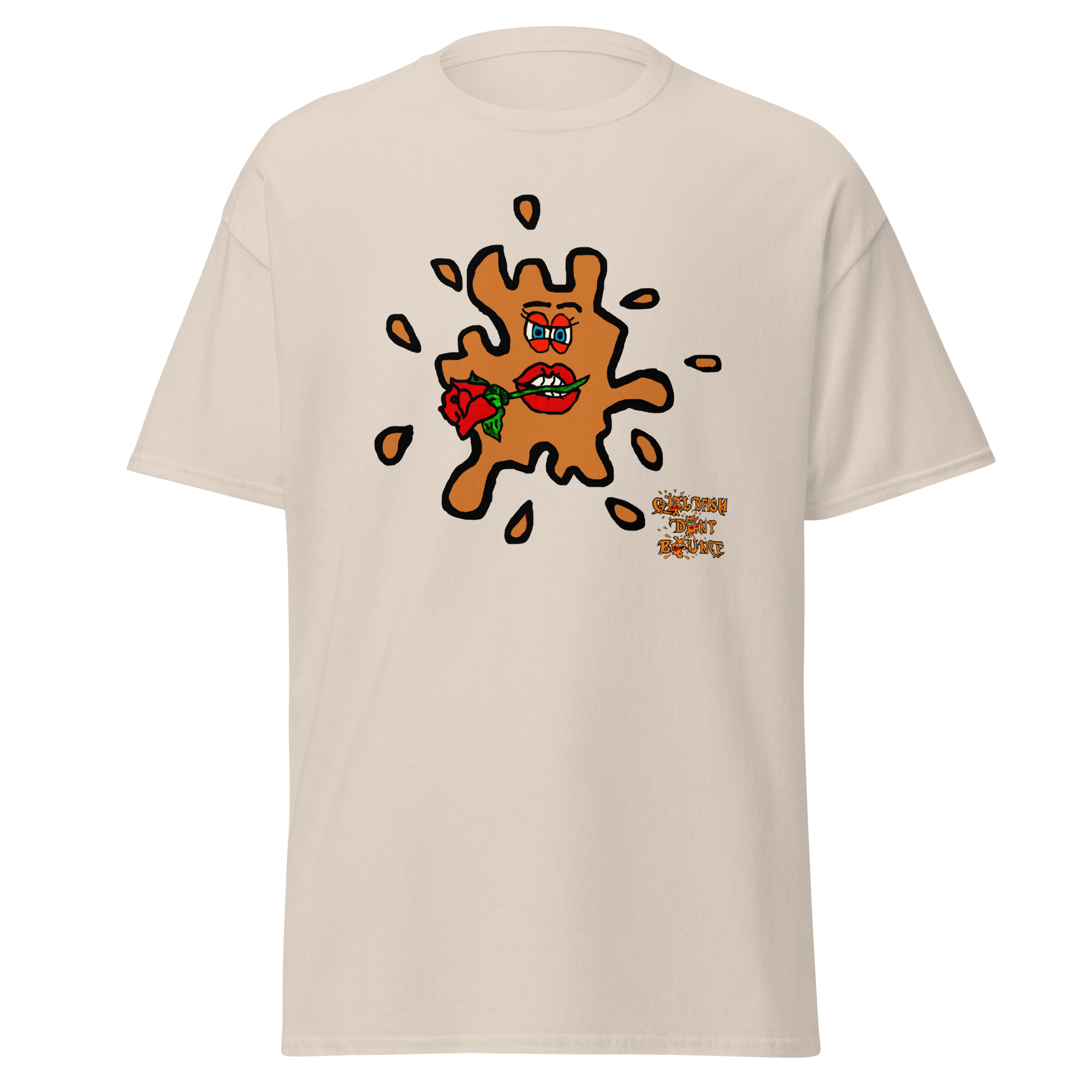 Goldfish Don't Bounce "Valentino Fish" Unisex Classic T-shirt - Image 13