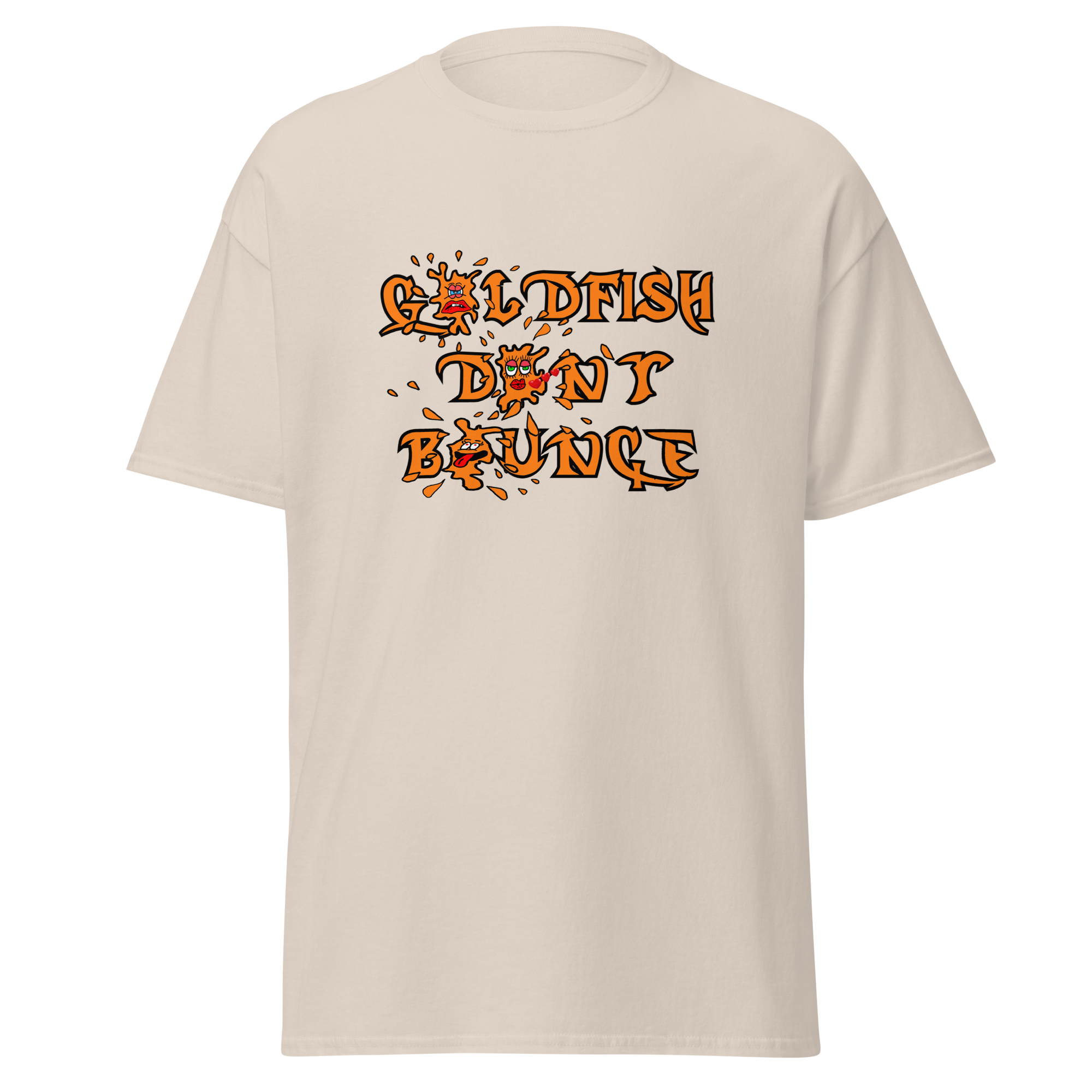 Goldfish Don't Bounce Logo Unisex Classic T-Shirt - Image 13