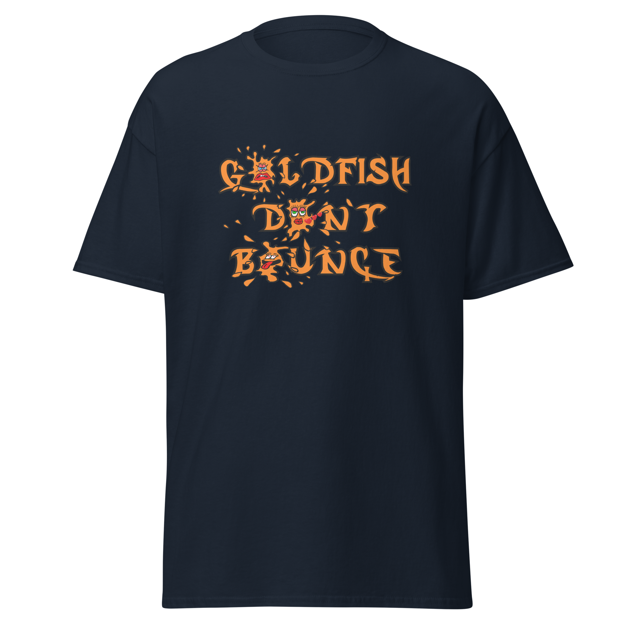 Goldfish Don't Bounce Logo Unisex Classic T-Shirt - Image 3