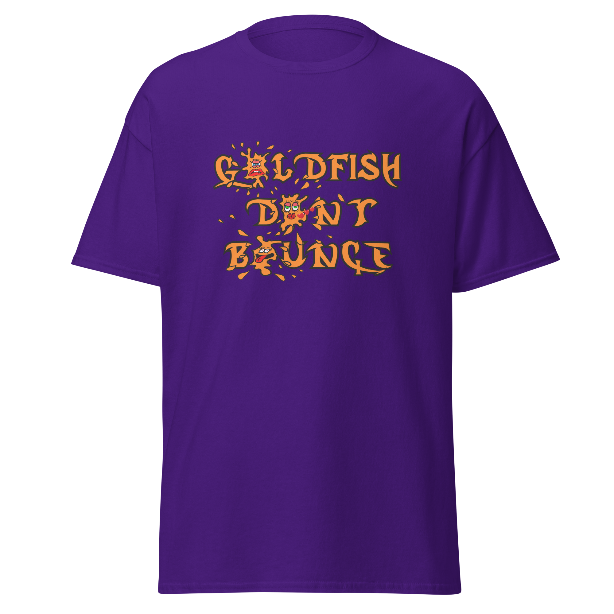 Goldfish Don't Bounce Logo Unisex Classic T-Shirt - Image 4