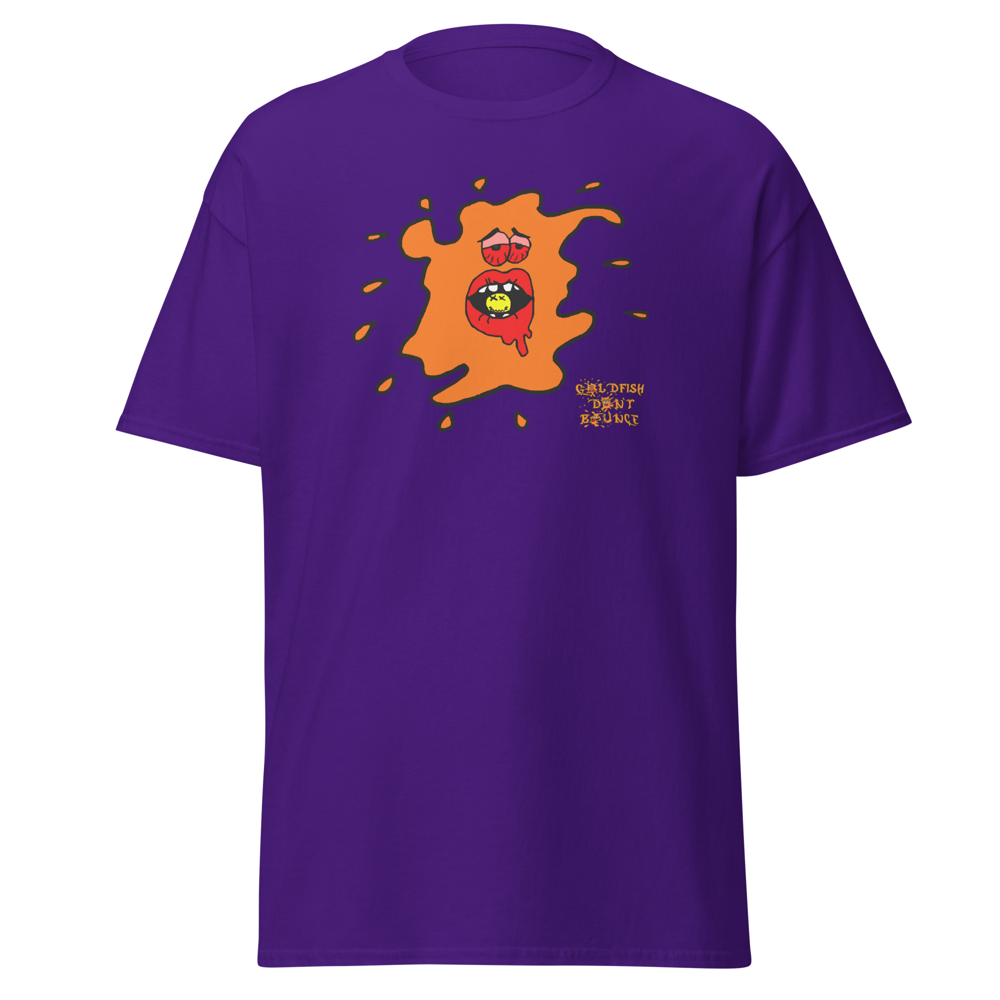 Goldfish Don't Bounce "Ebeneezer Fish" Unisex Classic T-Shirt - Image 4