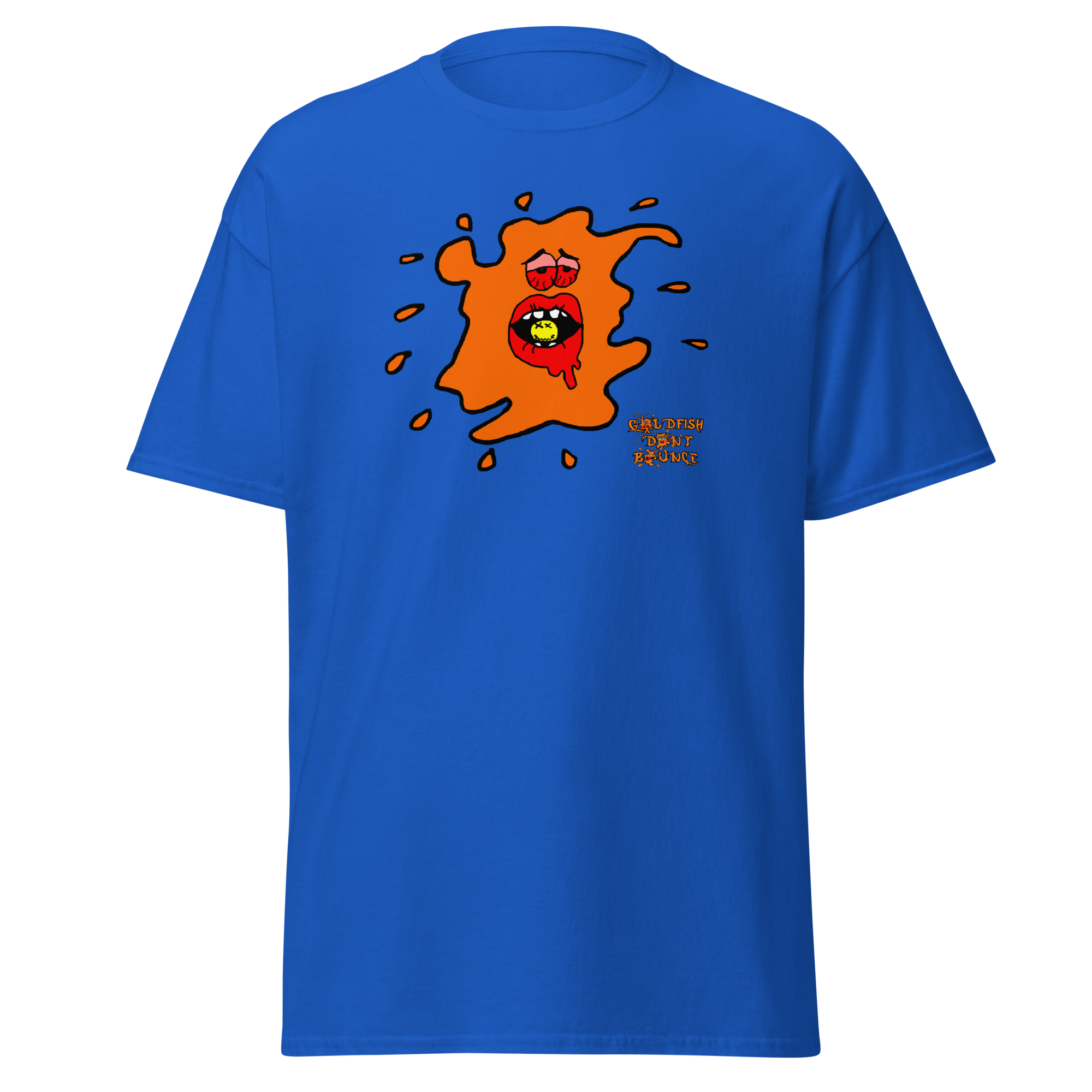 Goldfish Don't Bounce "Ebeneezer Fish" Unisex Classic T-Shirt - Image 6