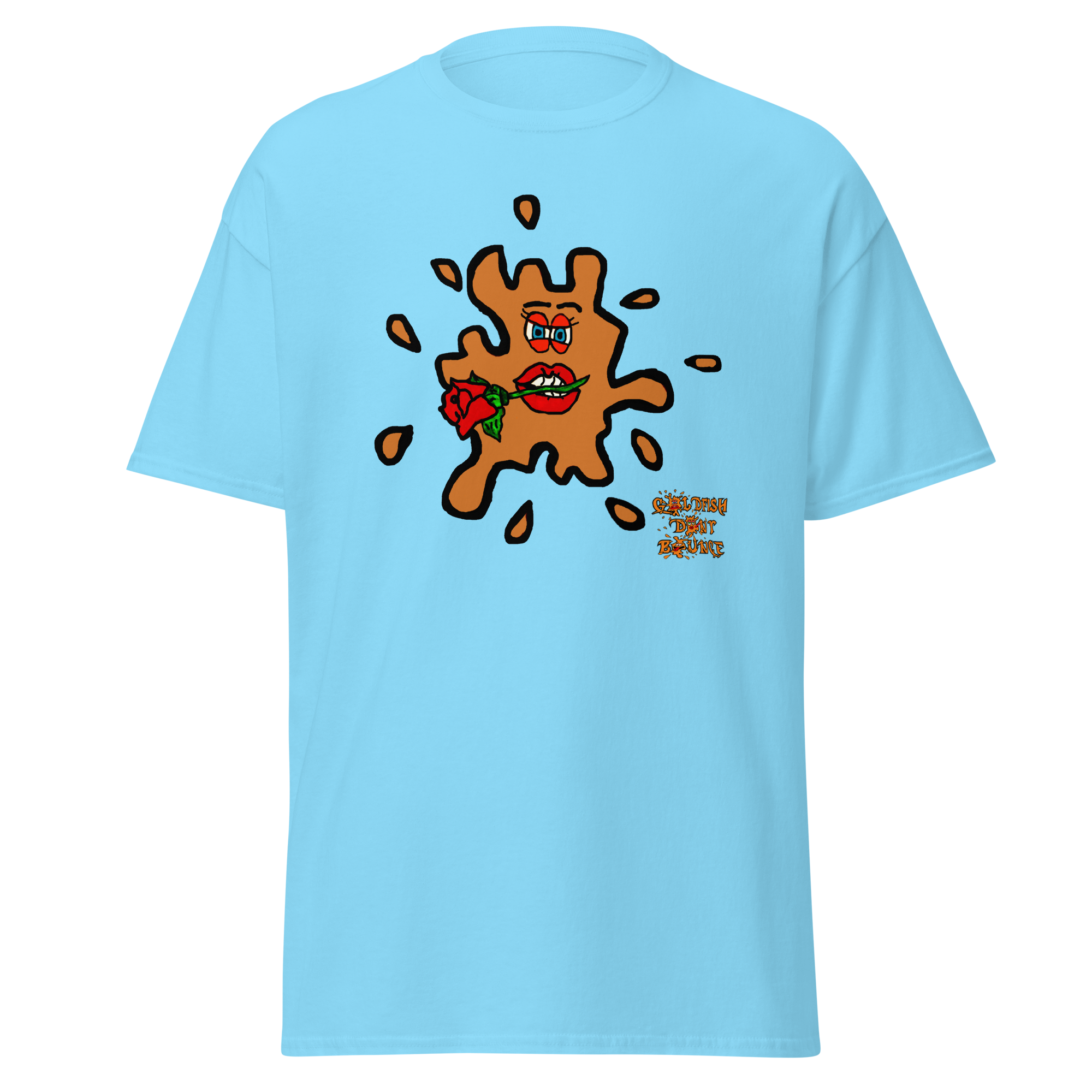Goldfish Don't Bounce "Valentino Fish" Unisex Classic T-shirt - Image 12