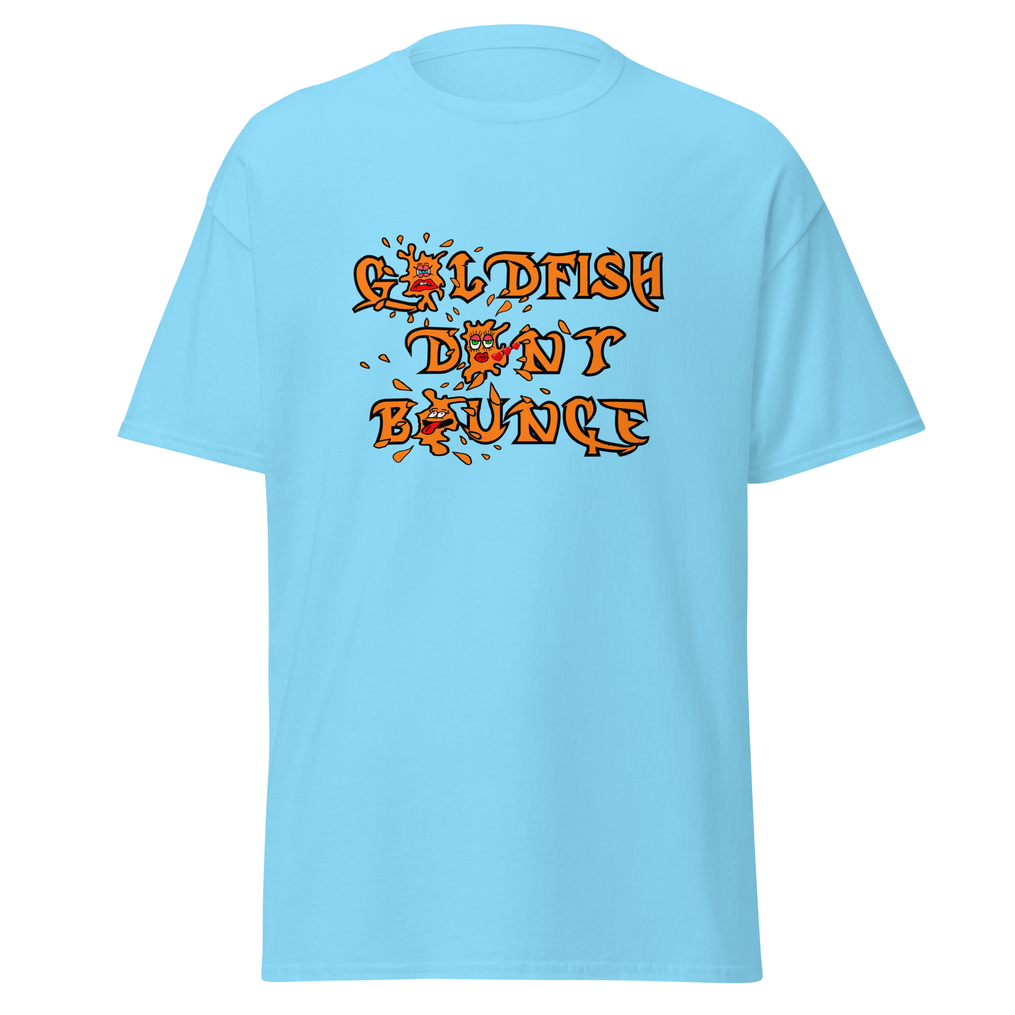 Goldfish Don't Bounce Logo Unisex Classic T-Shirt - Image 12