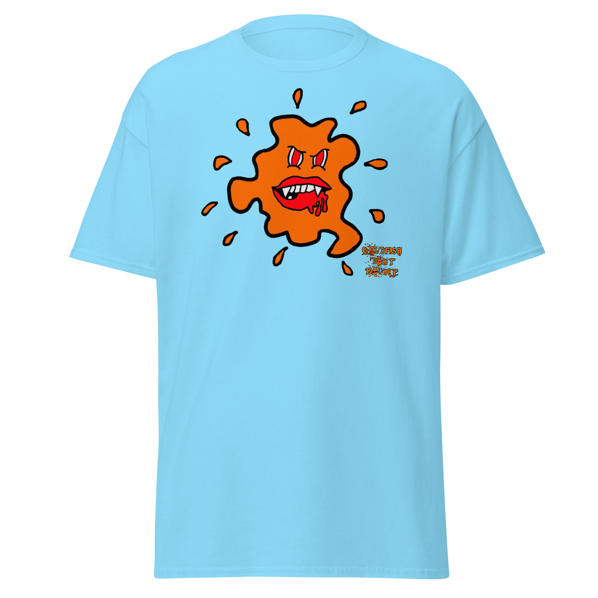 Goldfish Don't Bounce "Vampiro Fish" Unisex Classic T-Shirt - Image 12