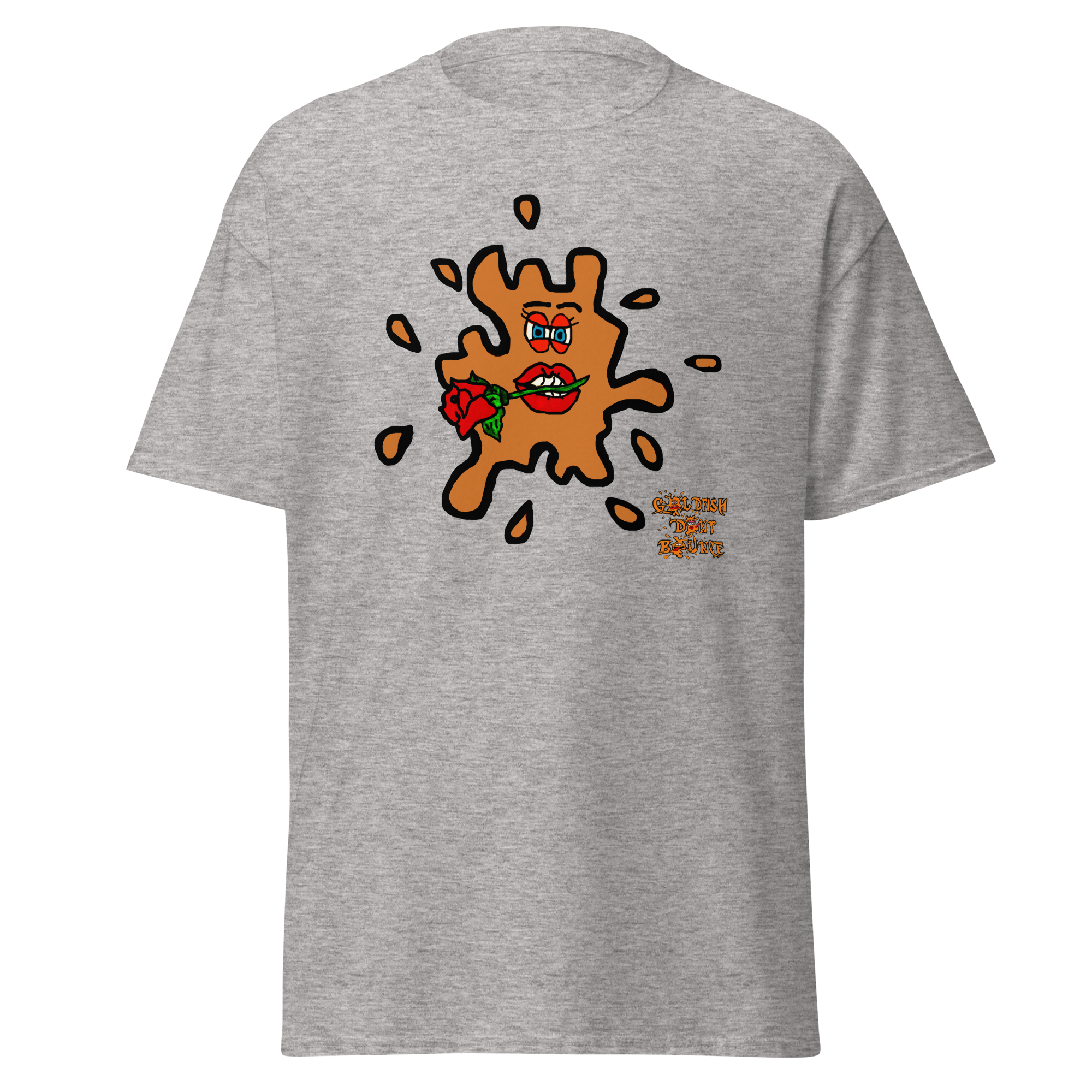 Goldfish Don't Bounce "Valentino Fish" Unisex Classic T-shirt - Image 11