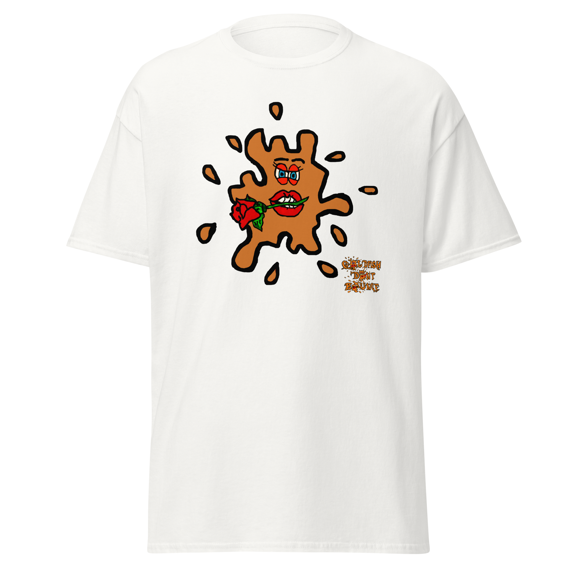 Goldfish Don't Bounce "Valentino Fish" Unisex Classic T-shirt - Image 16