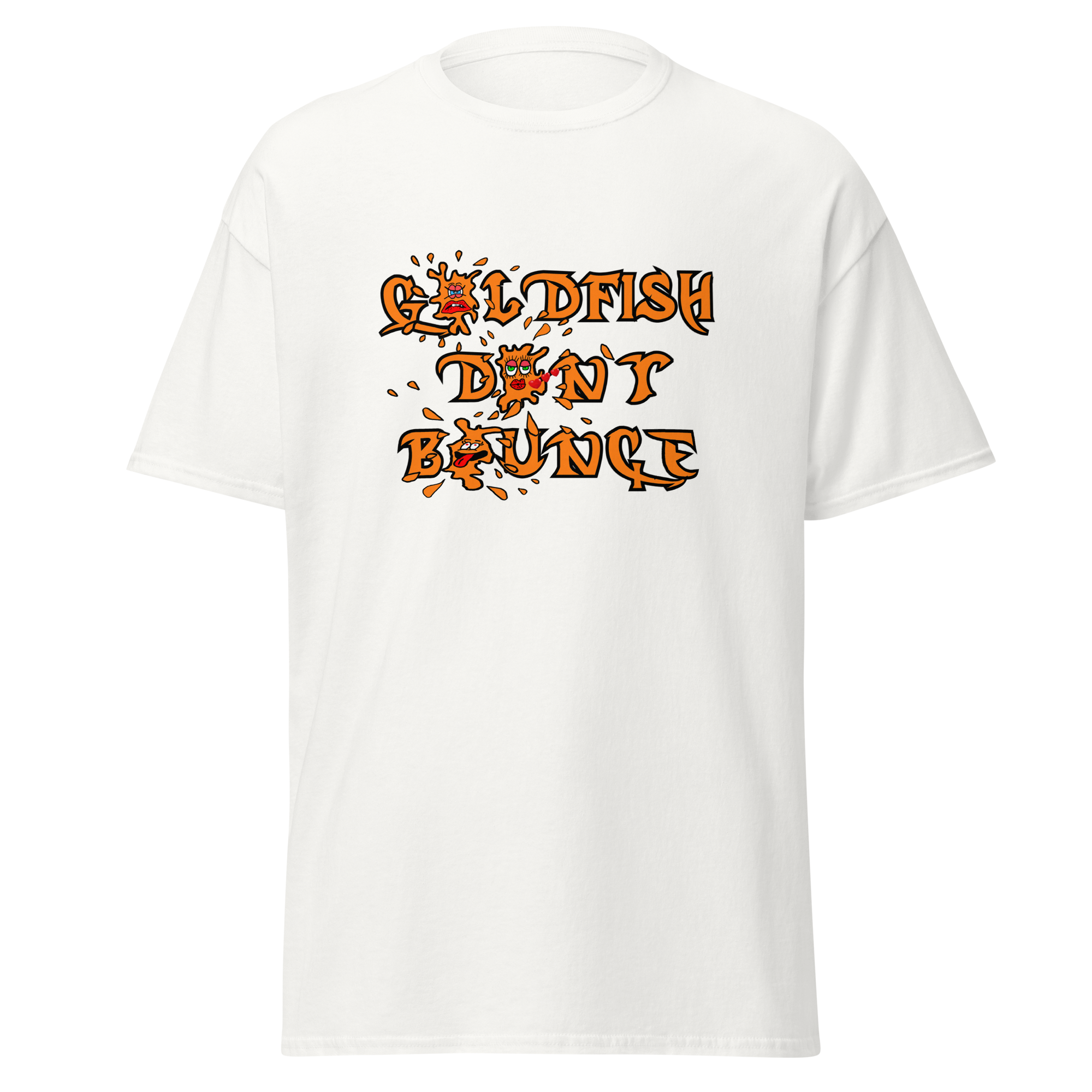 Goldfish Don't Bounce Logo Unisex Classic T-Shirt - Image 16