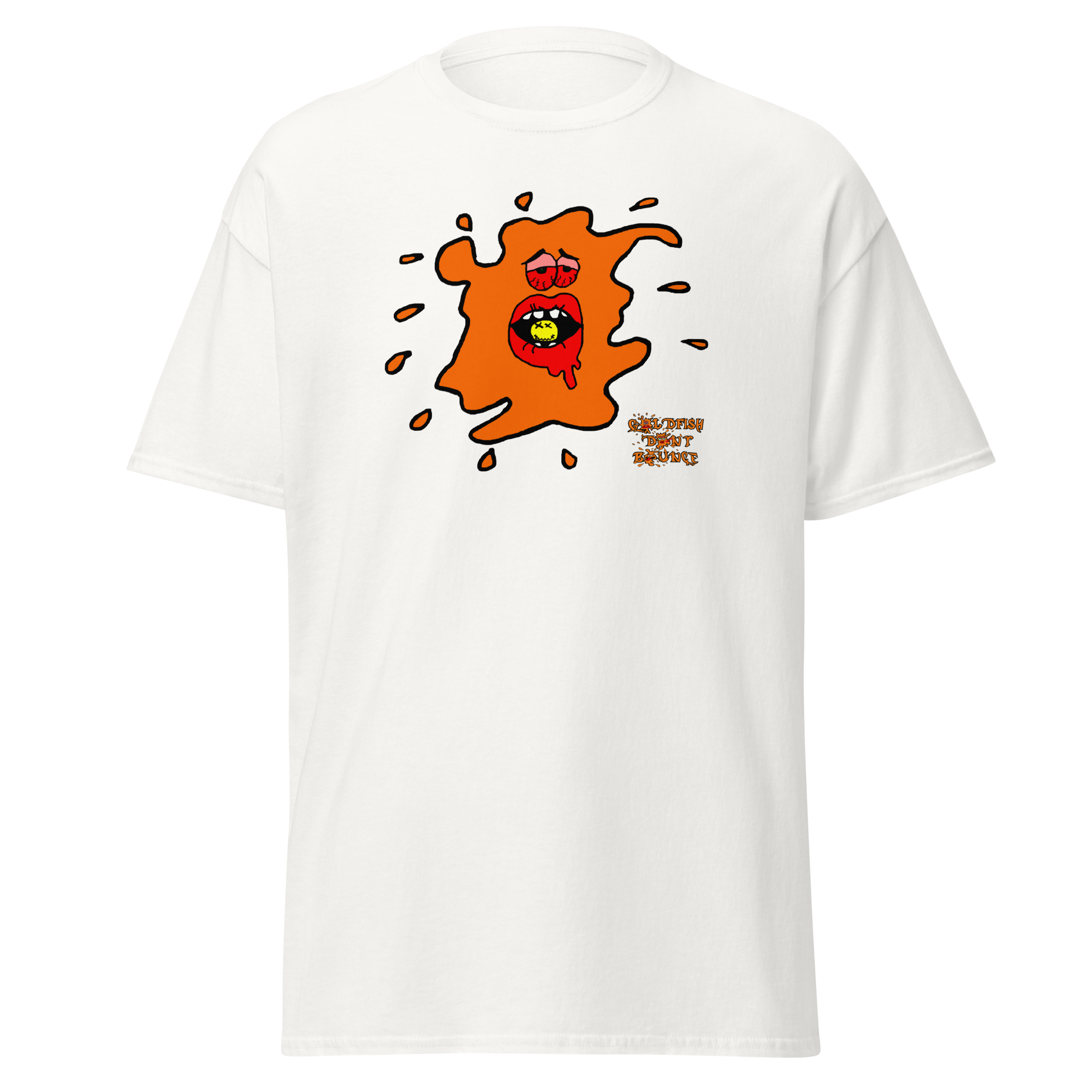Goldfish Don't Bounce "Ebeneezer Fish" Unisex Classic T-Shirt - Image 16